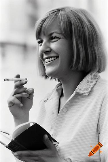 Ich hab mir Ingeborg Bachmann von einer KI portraitieren lassen.