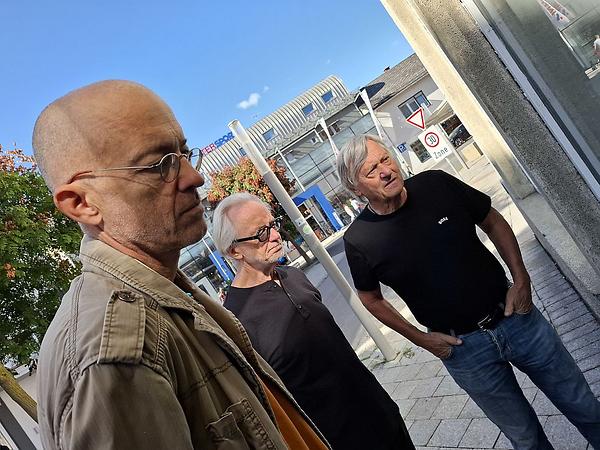 Von links: Nikolaus Eberstaller, Fritz Pumm und Richard Mayr beim „Zeit.Raum“.