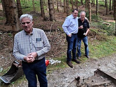 Von links: Manfred Haslinger, Willi Moser und Fredi Thaler.