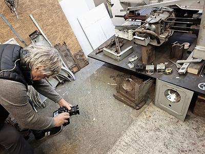 Richard Mayr und die Scheinwerfer-Sektion.