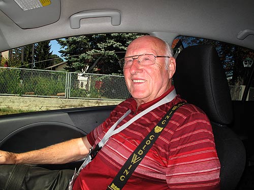 Fritz Ehn (†), dem ich zu einer ersten Ausfahrt in einem vollelektrischen Auto verhelfen durfte.