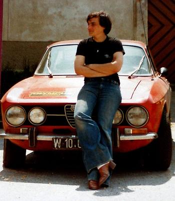 Marschik und sein Alfa. (Aus dem Privatarchiv)