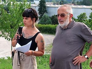 Archäologin Sarah Wolfmayr und Historiker Siegbert Rosenberger (Foto: Martin Krusche)