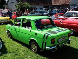 Simca Rallye 1 mit Querstreifen auf der Motorhaube. (Foto: Martin Krusche)