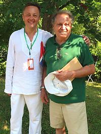 Gastgeber Ingo Alton (links) mit Altmeister Fredi Thaler. (Foto: Martin Krusche)