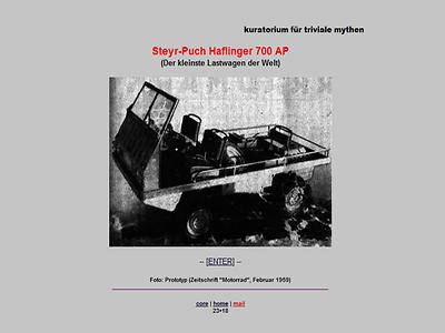 Erste Projekt-Website (Foto: Martin Krusche)