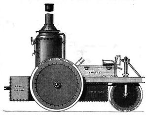 1868: Thompson*s Road Sreamer für den Straßeneinsatz– (Grafik: The Mechanic’s Magazine)