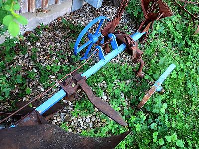 Der Messer-Sech am Wendepflug. (Foto: Martin Krusche)