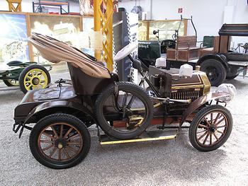 Die Puch Voiturette von 1906 mit einem Zweizylinder-Reihenmotor – (Foto: Martin Krusche)