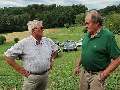 Zwei Handwerker, Manfred Haslinger (links) und Fredi Thaler – (Foto: Martin Krusche)