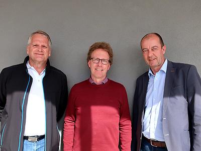 Die drei Bürgermeister, von links: Peter Moser, Werner Höfler und Robert Schmierdorfer. (Foto: Martin Krusche)
