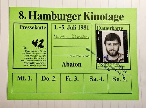 Element aus meinen cineastischen Lehrgang.