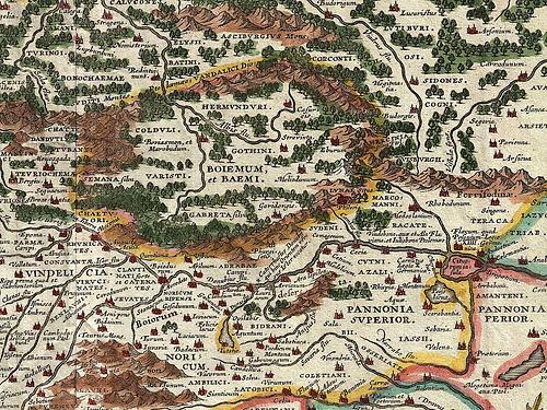 1657er Karte „Germania“ von Jan Jansson.