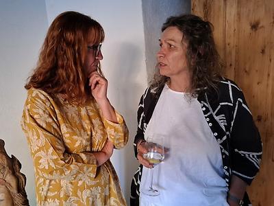 Unsere Südsteiermark-Verbindung: Eva Suma (links) und Siegi Kleindienst.
