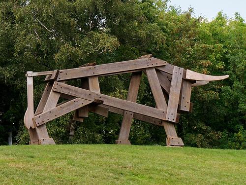 Francis Andre: „Taureau“, 1982 (Foto: Pierre Branquart, CC BY-SA 4.0)