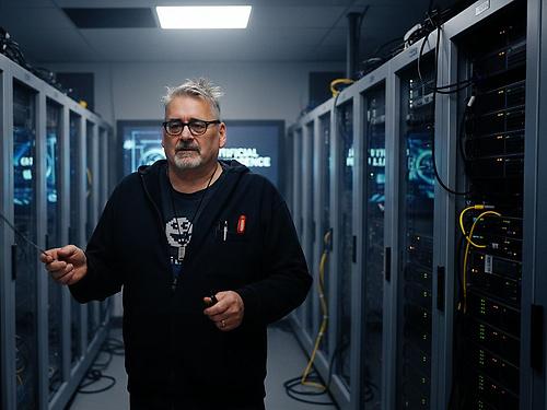 Krusche by KI in einem Server Room.