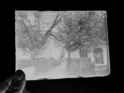 Das Glasnegativ als Positiv.