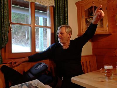 Jänner 2023: Fotograf Richard Mayr in der Waldmühle.