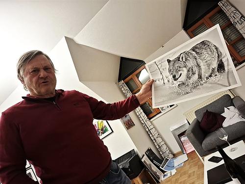 Richard Mayr und der Wolf.