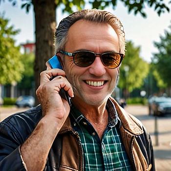 Techniker und Science Fiction-Autor Jürgen Kapeller, per KI auf Millionär gekupfert.