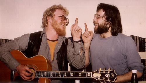 Altmeister Jimi Cogan (links) und Martin Krusche, vermutlich in der zweiten Hälfte der 1970er Jahre.