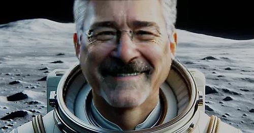 (Astronaut Krusche per KI)