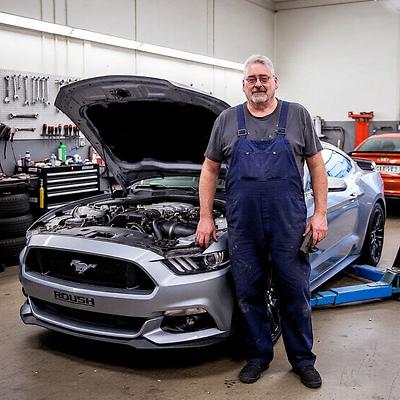 Martin Krusche als Mechaniker in Daytona.