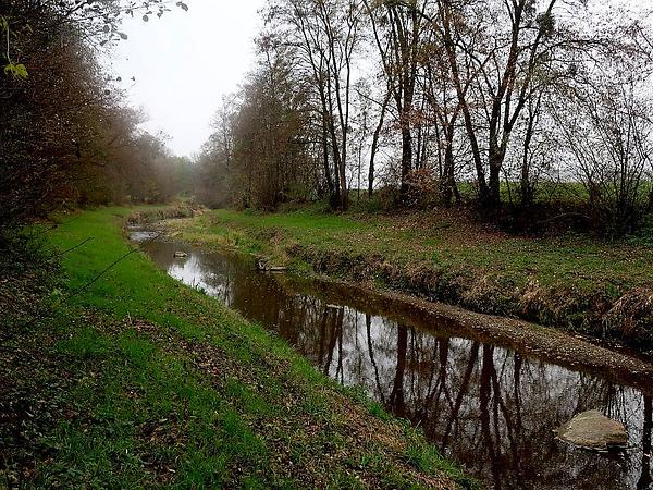 Die Lafnitz auf Höhe der vormaligen Textilfabrik Borckenstein