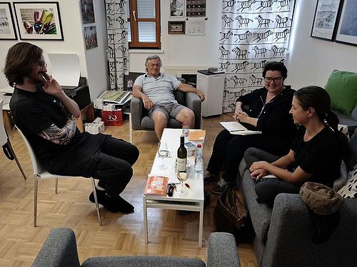 Von links: Mathias Petermann, Richard Mayr, Martina Brandl und Monika Lafer. height=