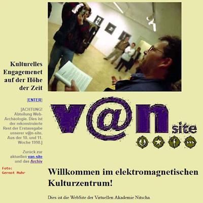 Erste Startseite der v@n-site.