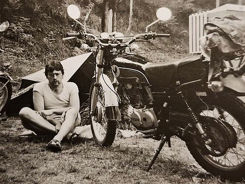 1977: Mit der Enduro auf dem Balkan.