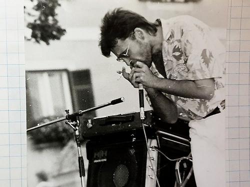 Reminiszenzen: Krusche live mit der Blues Harp.