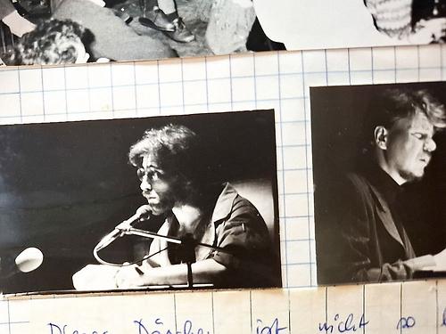 Reale soziale Begegnung, die 1985er Literaturnacht: Martin Krusche (links) und Peter Köck (†)