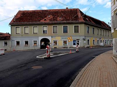 Die Kreuzung beim Riedlhaus.