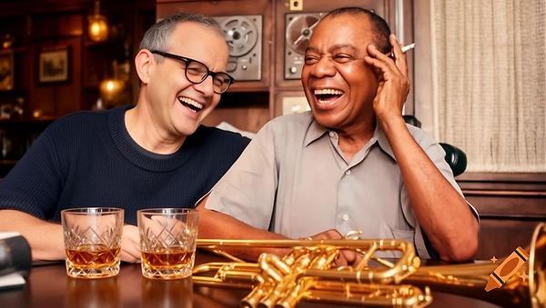 Johannes Rubey und Louis Armstrong