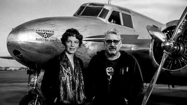 Amelia Earhart und Martin Krusche by KI