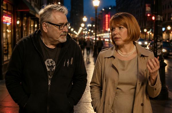 Man käme zu keinem Ende: Ingeborg Bachmann und Martin Krusche by KI.