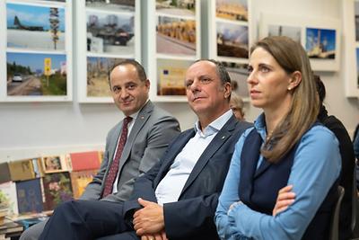 Von links: Albinot Bimbashi, Christoph Stark und Katharina Schellnegger