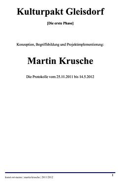 Die Memos: wie es mit dem Kulturpakt Gleisdorf begann. (Archiv: Martin Krusche