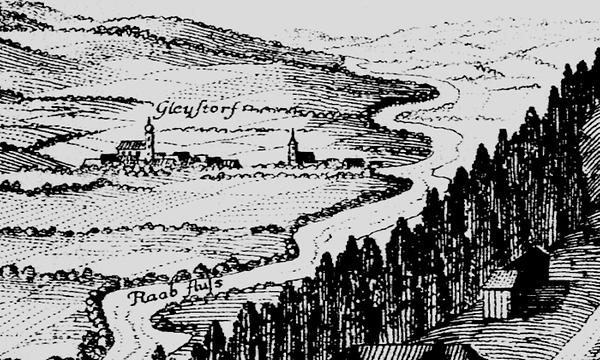 Gleisdorf: G. M. Vischers Käyserlichen Geographi, Topographia Ducatus Stiriae, 1681