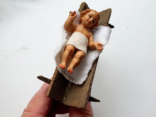 Die Krippenfigur im Gleisdorfer „Zeit.Raum“.