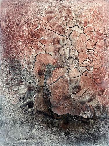 Two of a kind (Part I), 80x60 cm, 2024, Process painting of intuitive power, Martina Brandl