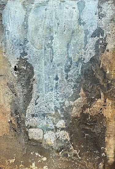 „Footprint“, Martina Brandl, 80/60, Processpainting of intuitive power, 2021