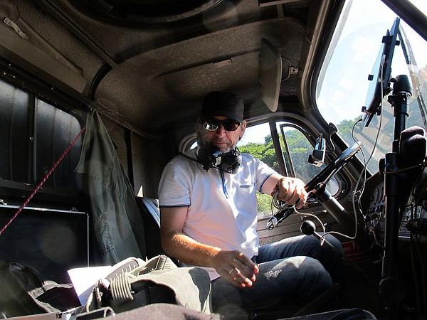 Heimo „The Driver“ Müller in seinem Steyr 680.