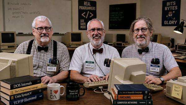 Drei Gang-Mitglieder by KI, von links: Martin Krusche, Jürgen Kapeller und Heimo Müller
