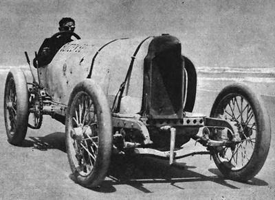 Bob Burman im Blitzen-Benz.