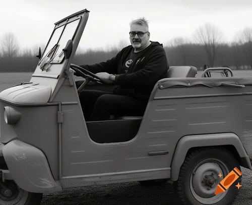 Der halluzinierte Dreiradler.