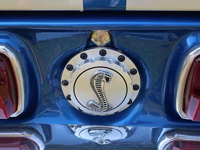 Die Cobra verweist auf einen Shelby-Stang.