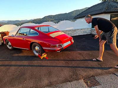 der dottore am 912er im abendlicht.