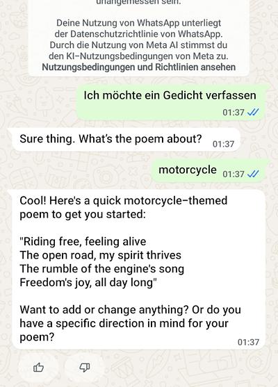Ausschnitt aus der schlichten Dialogsequenz.